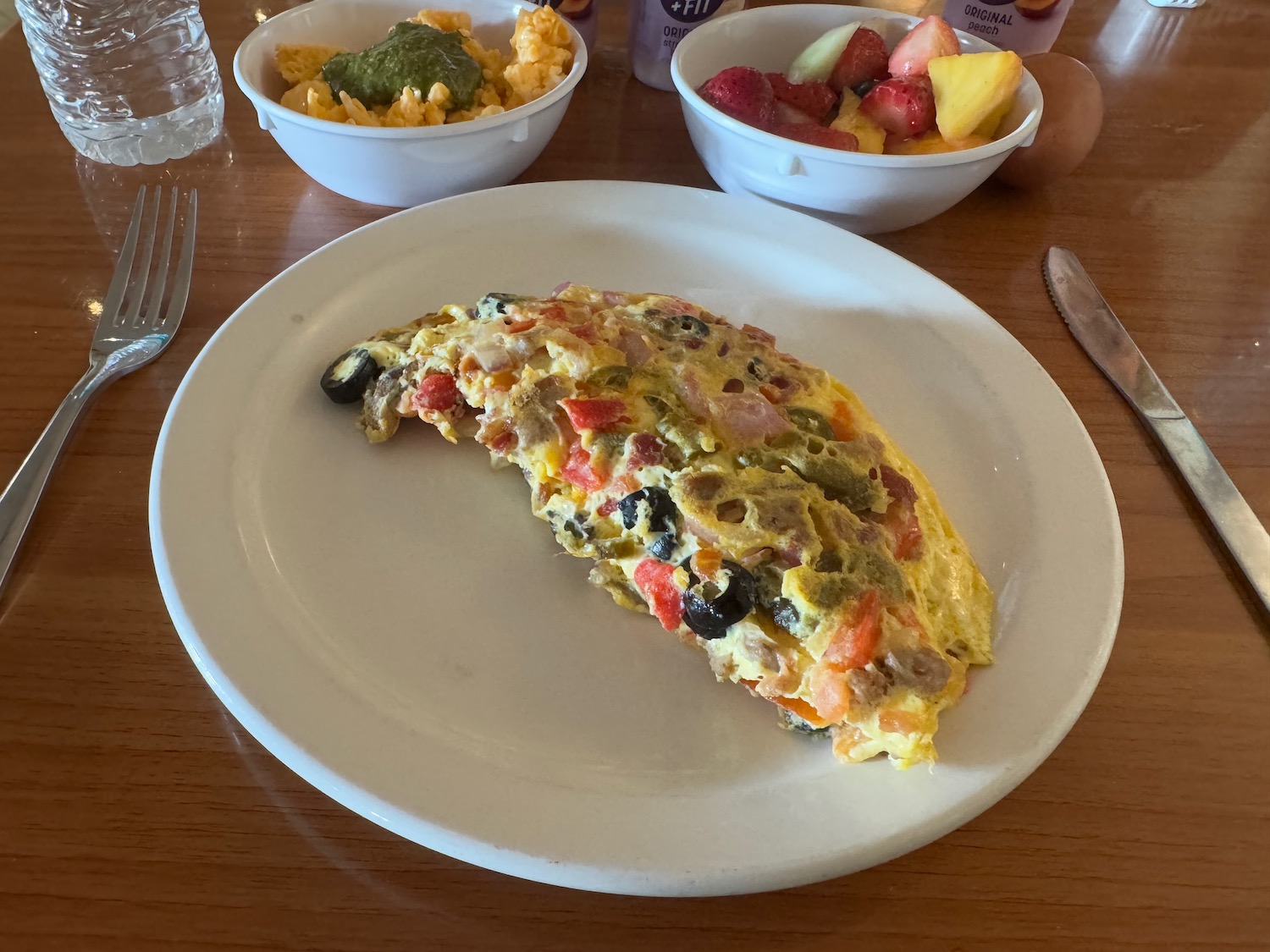 a plate of food on a table