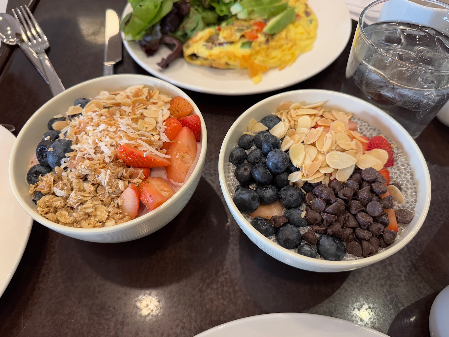 bowls of food on a table