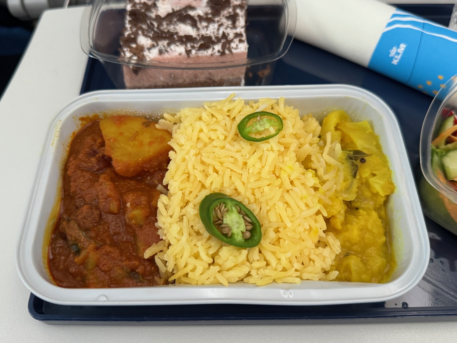 a tray of food on a tray