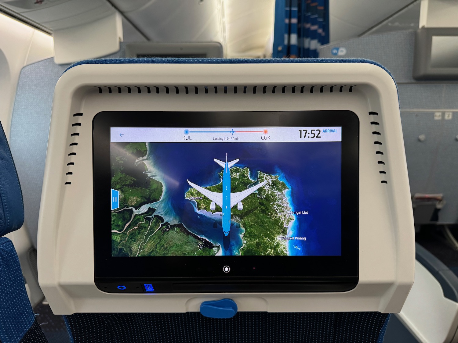 a screen on a plane