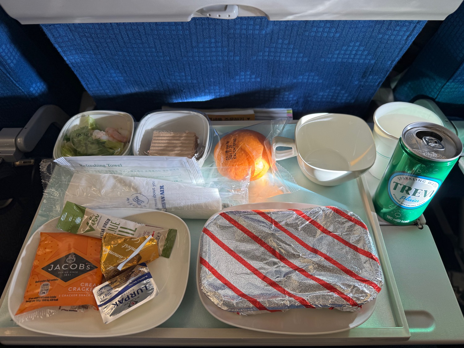 a tray of food on a table