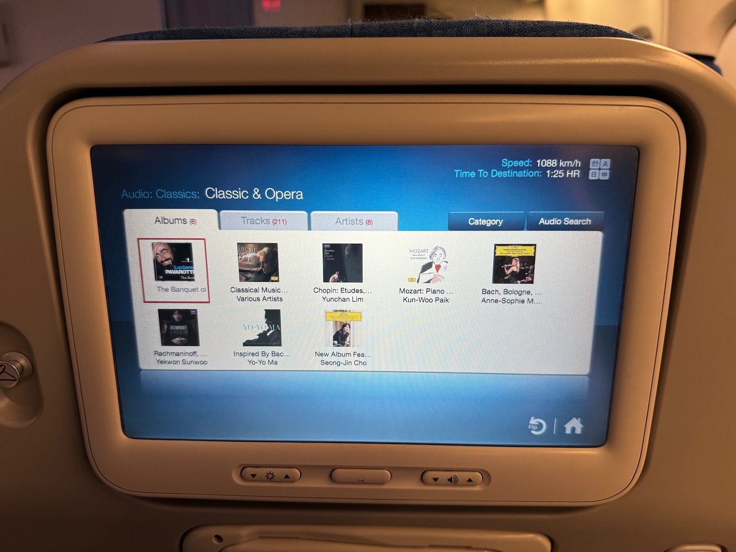 a screen on a plane