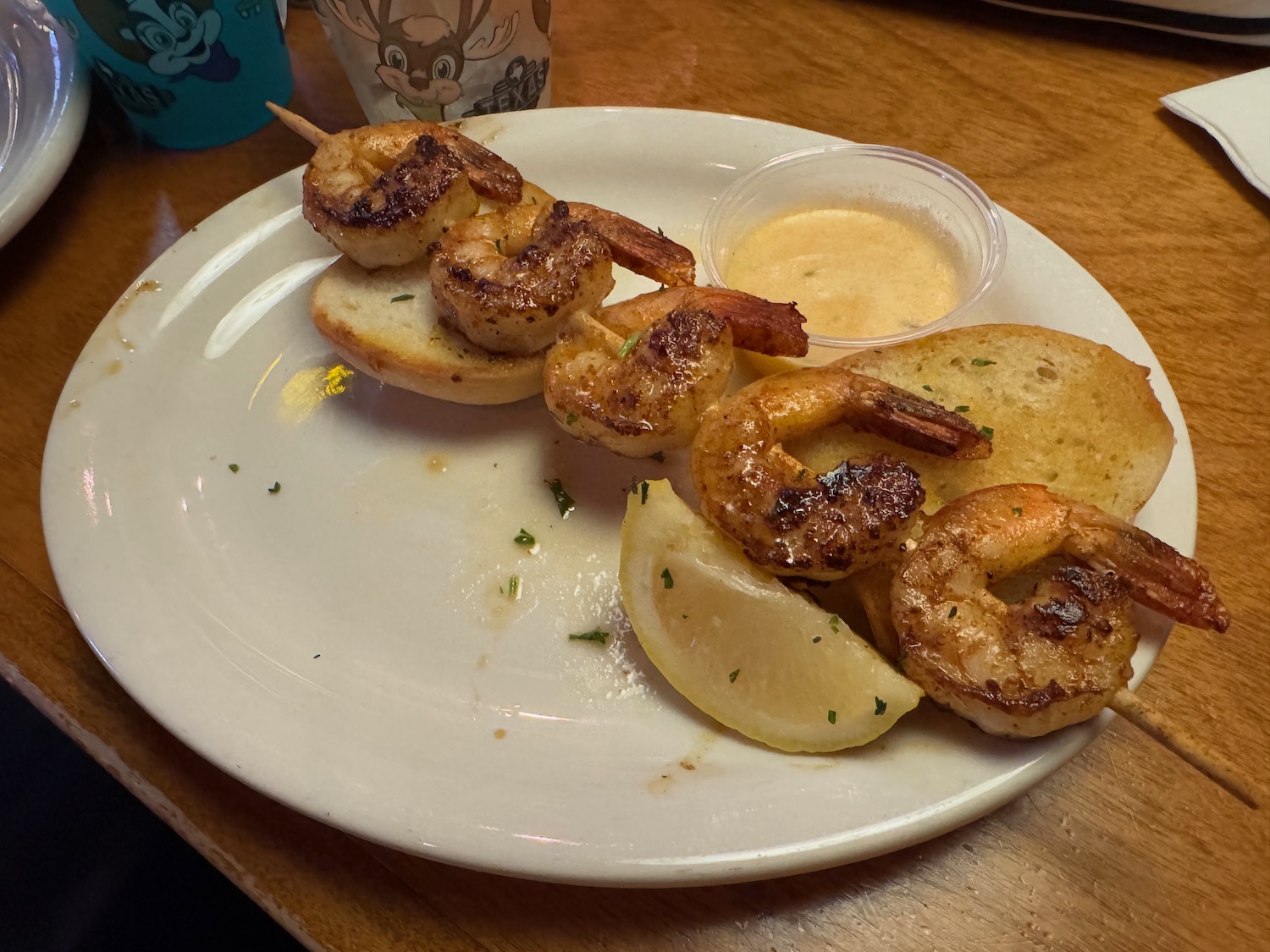 a plate of food on a table