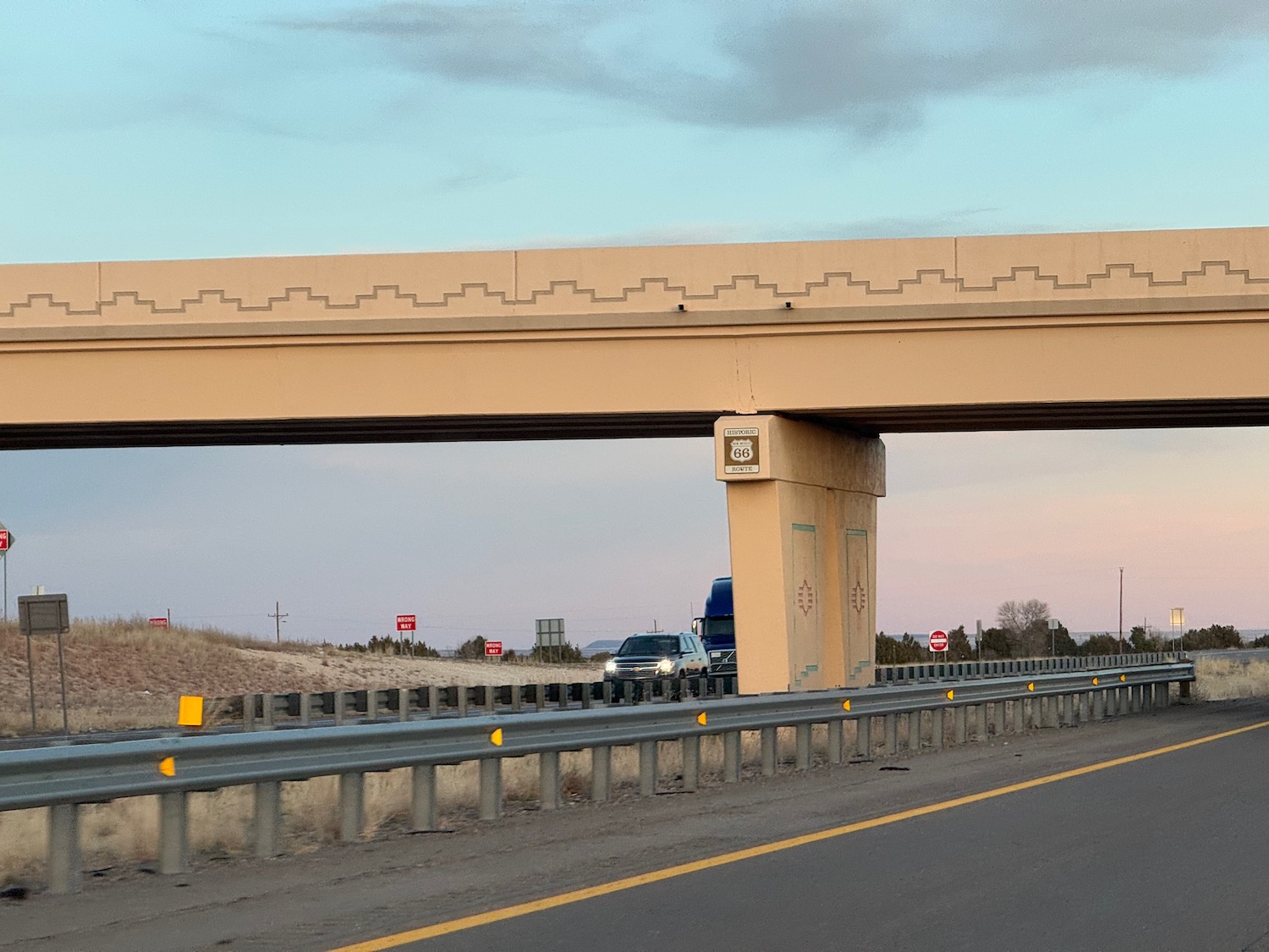 a bridge over a highway