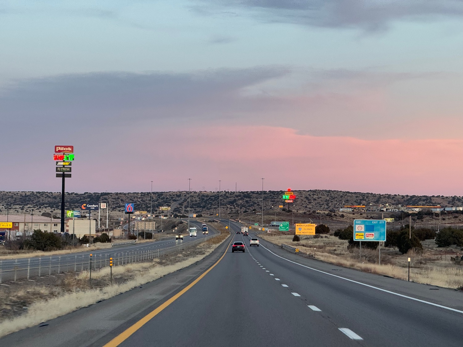 a road with cars on it