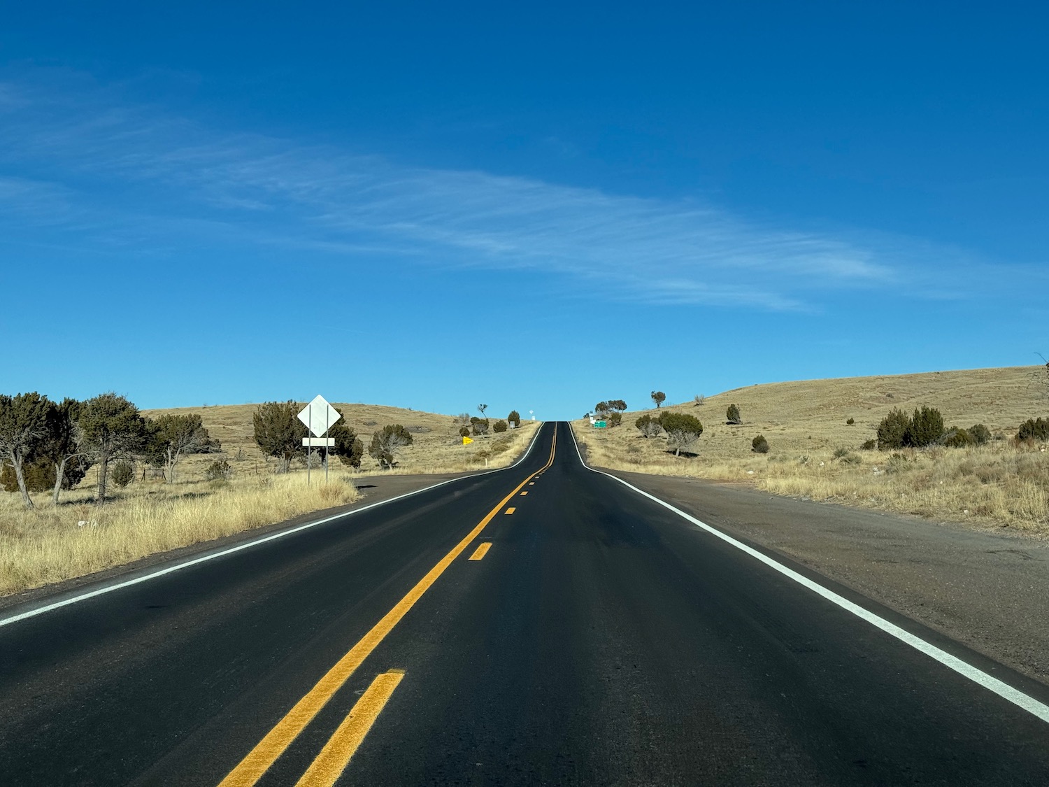 a road with a sign on it