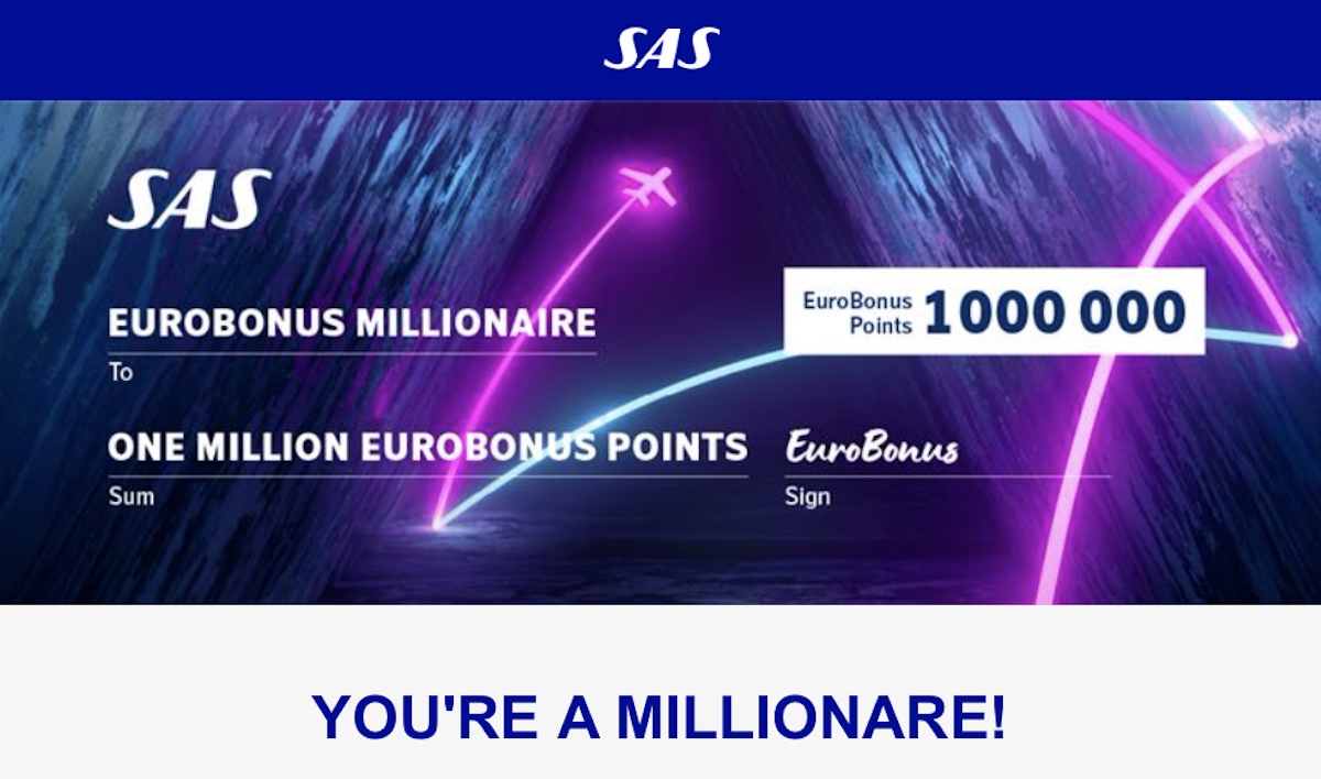 SAS 1 Million Miles