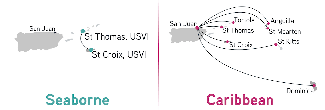 Silver Airways Bankruptcy Caribbean route network