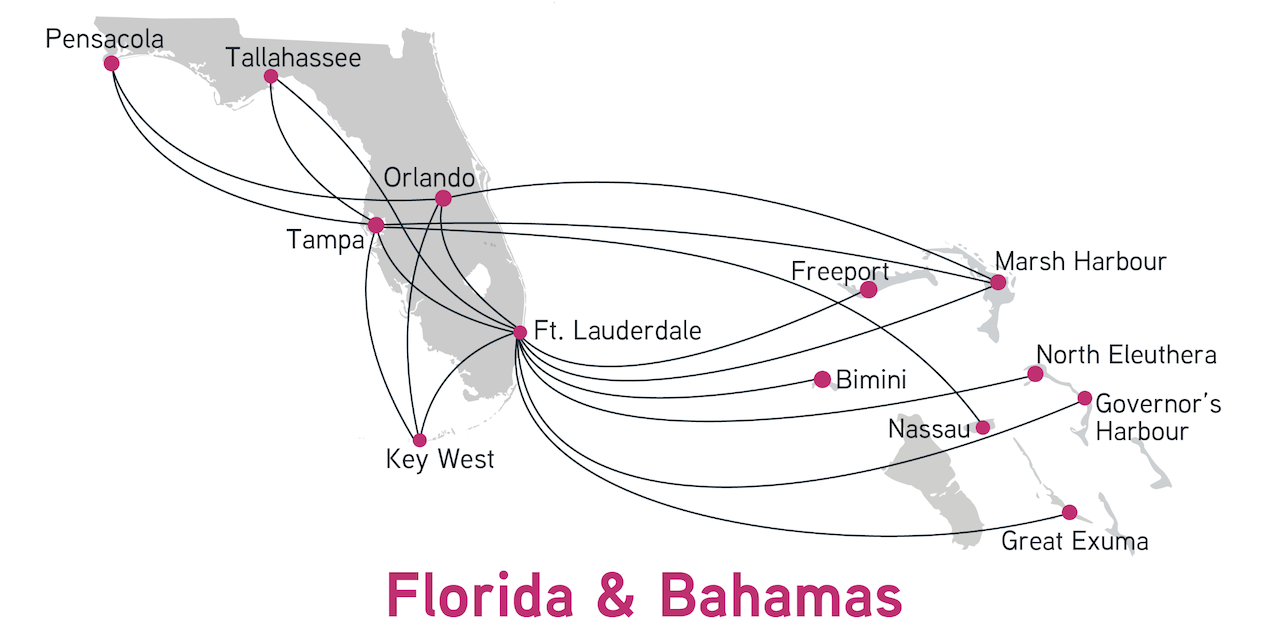 Silver Airways Bankruptcy Florida route network