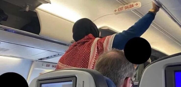 a person on the plane