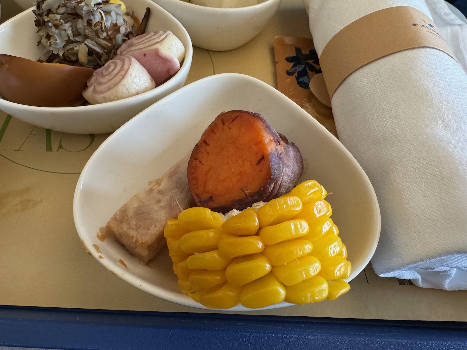 a plate of food on a table