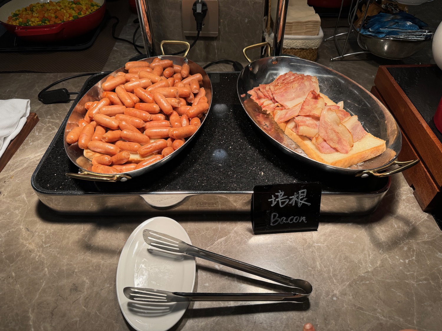 a tray of food on a counter