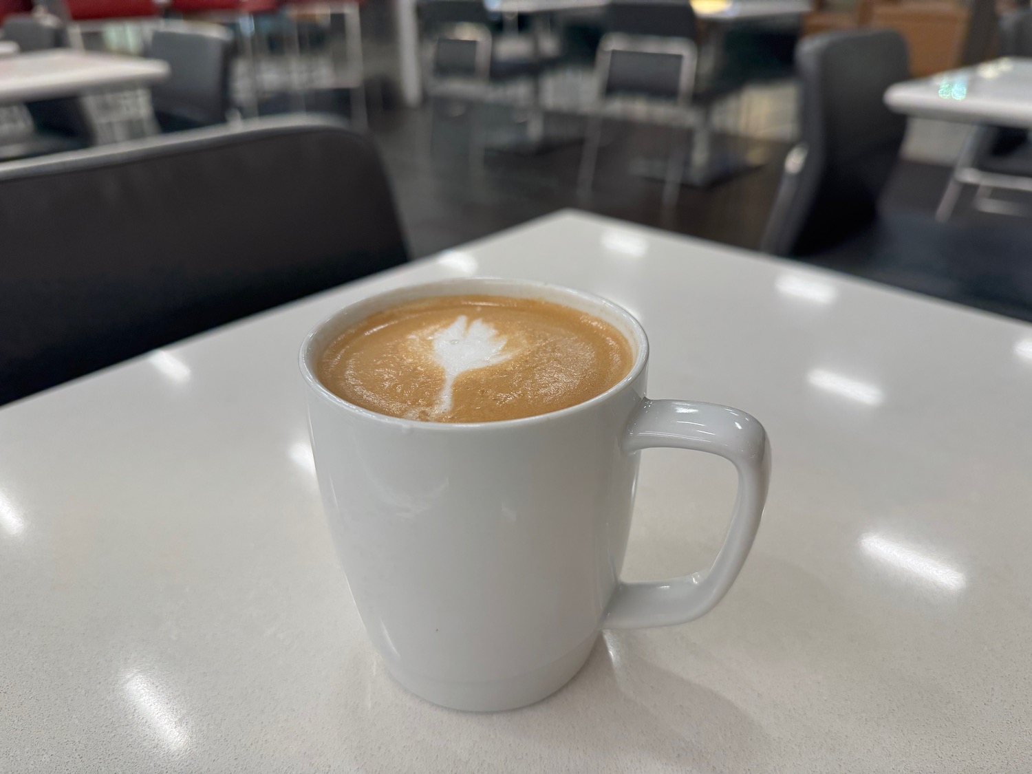 a cup of coffee on a table