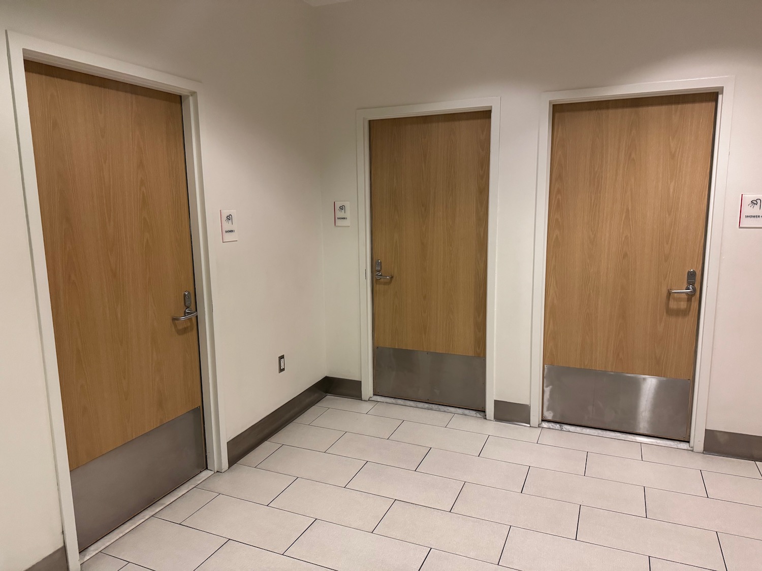 a row of doors in a room