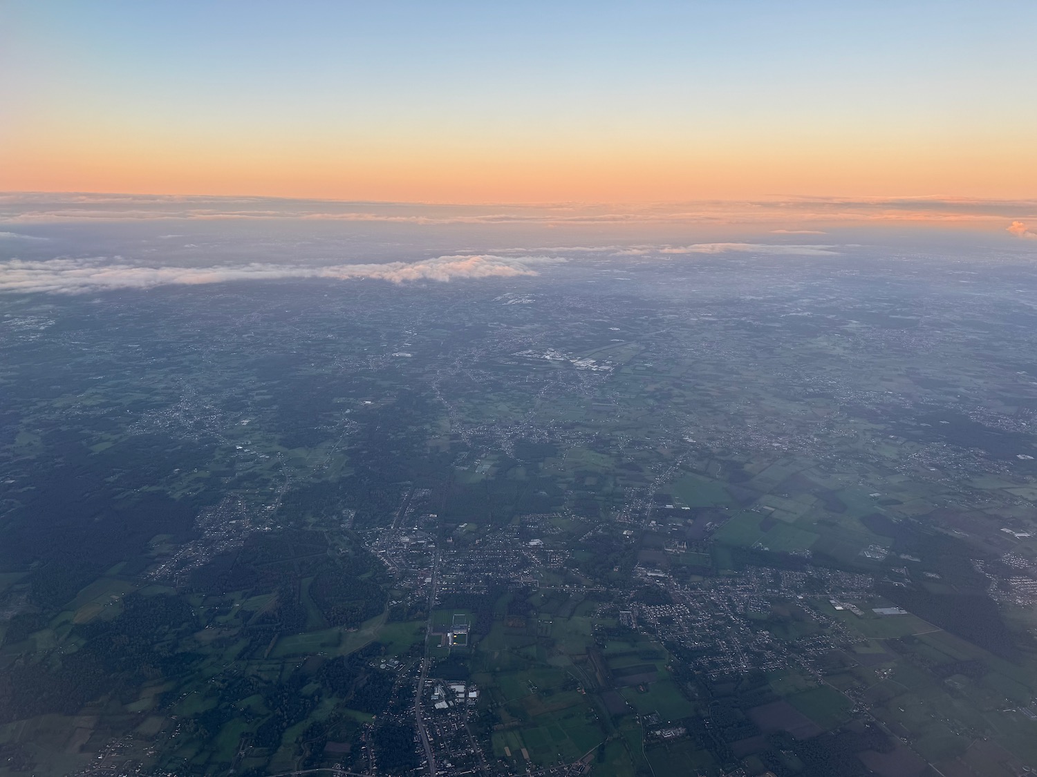 an aerial view of a city