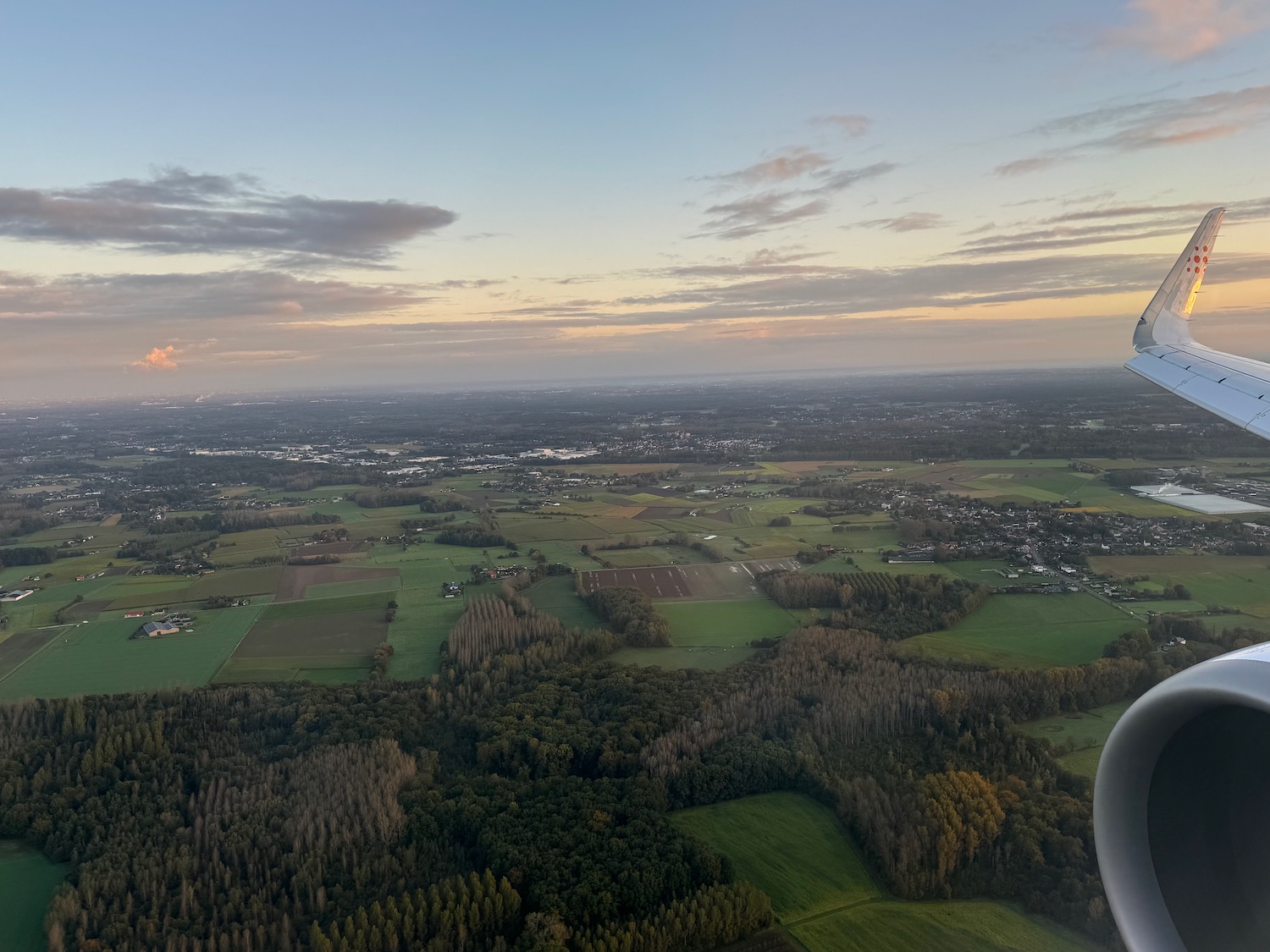 an aerial view of a landscape