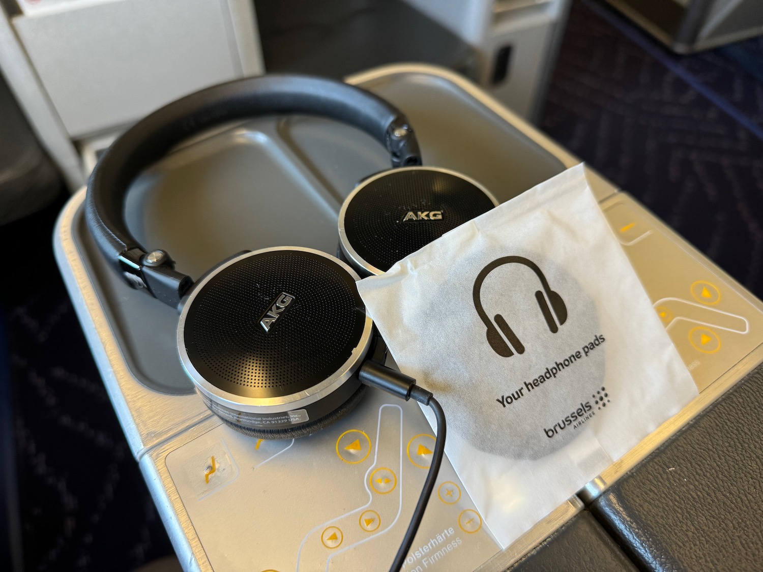 a pair of headphones on a table