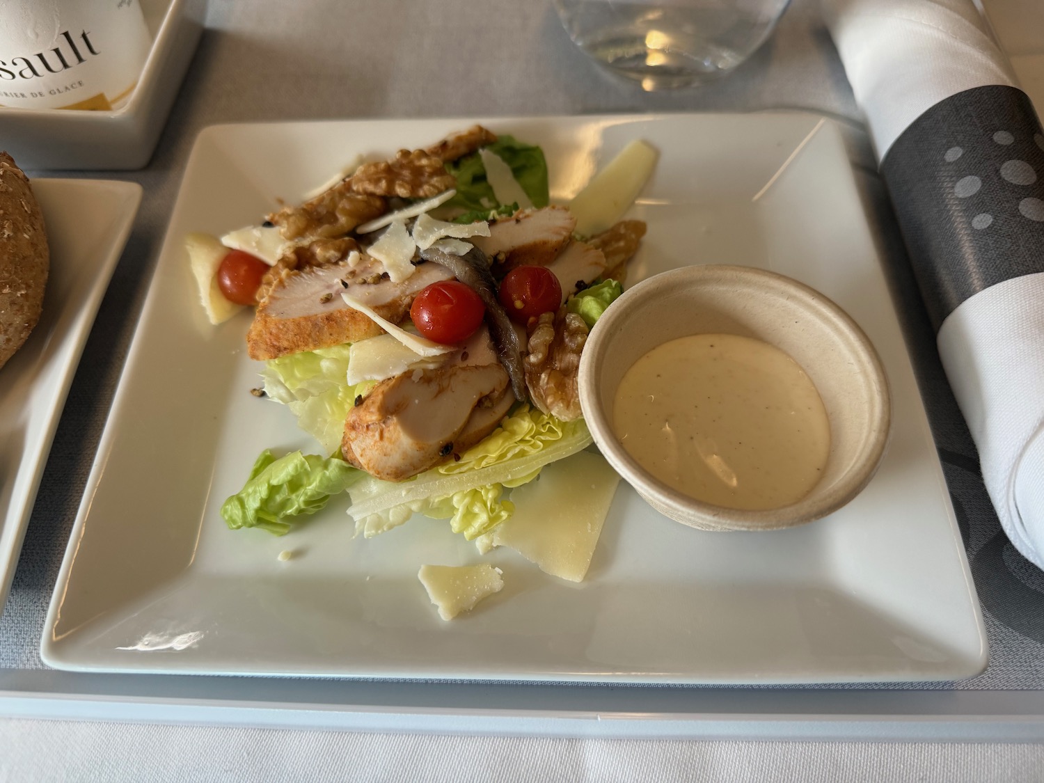 a plate of food on a table