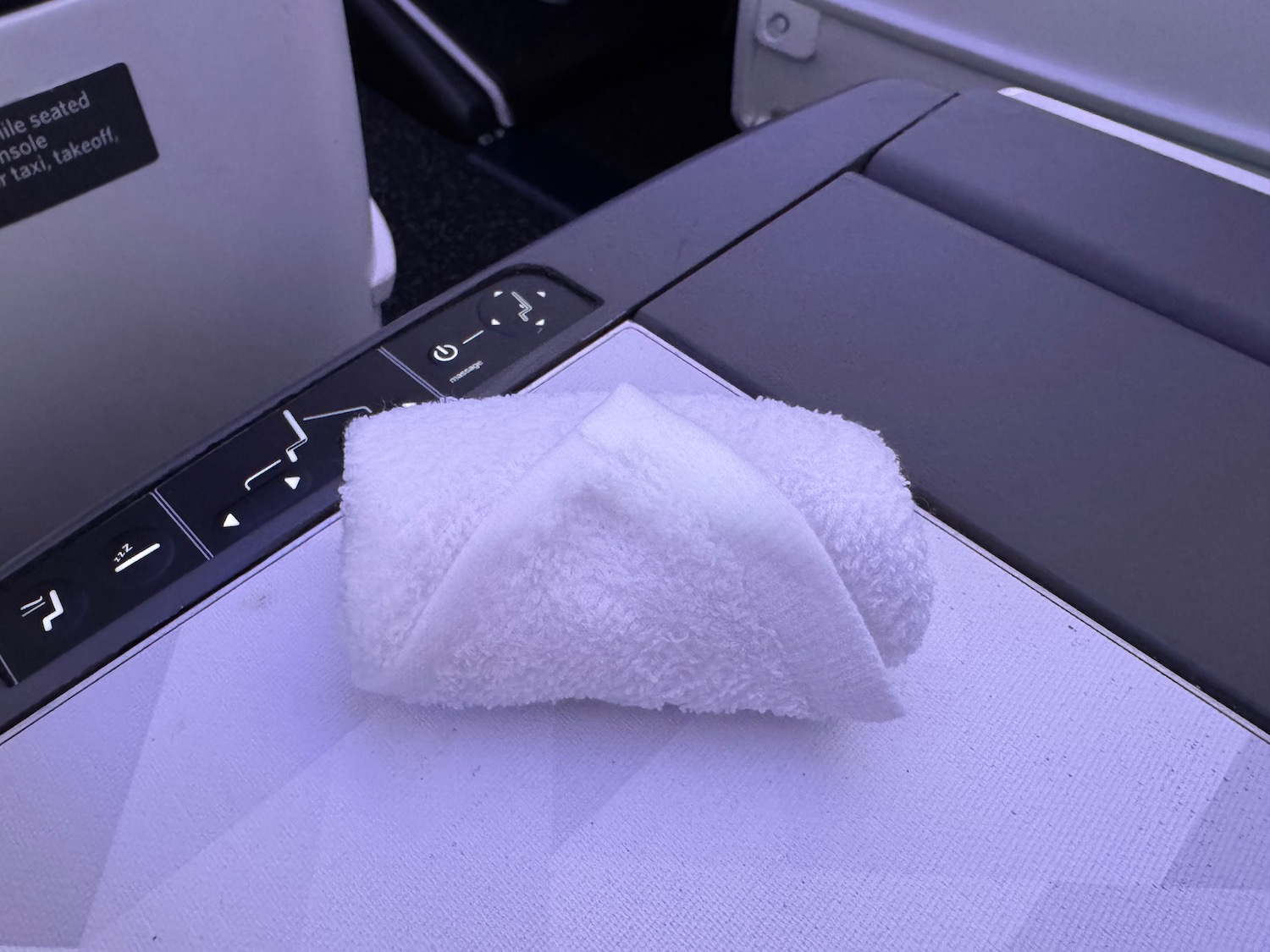 a towel on a table