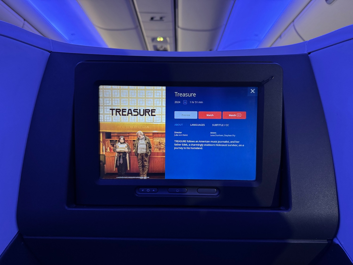 a screen on a plane