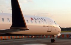 a plane parked on the tarmac