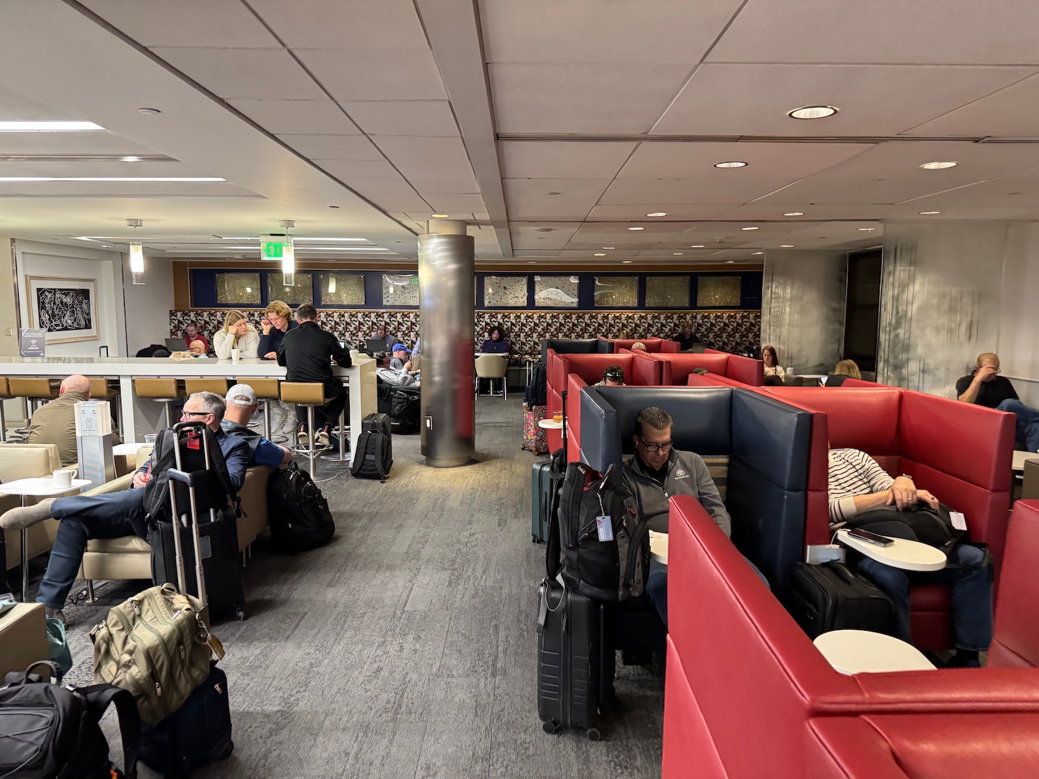 people sitting in a restaurant