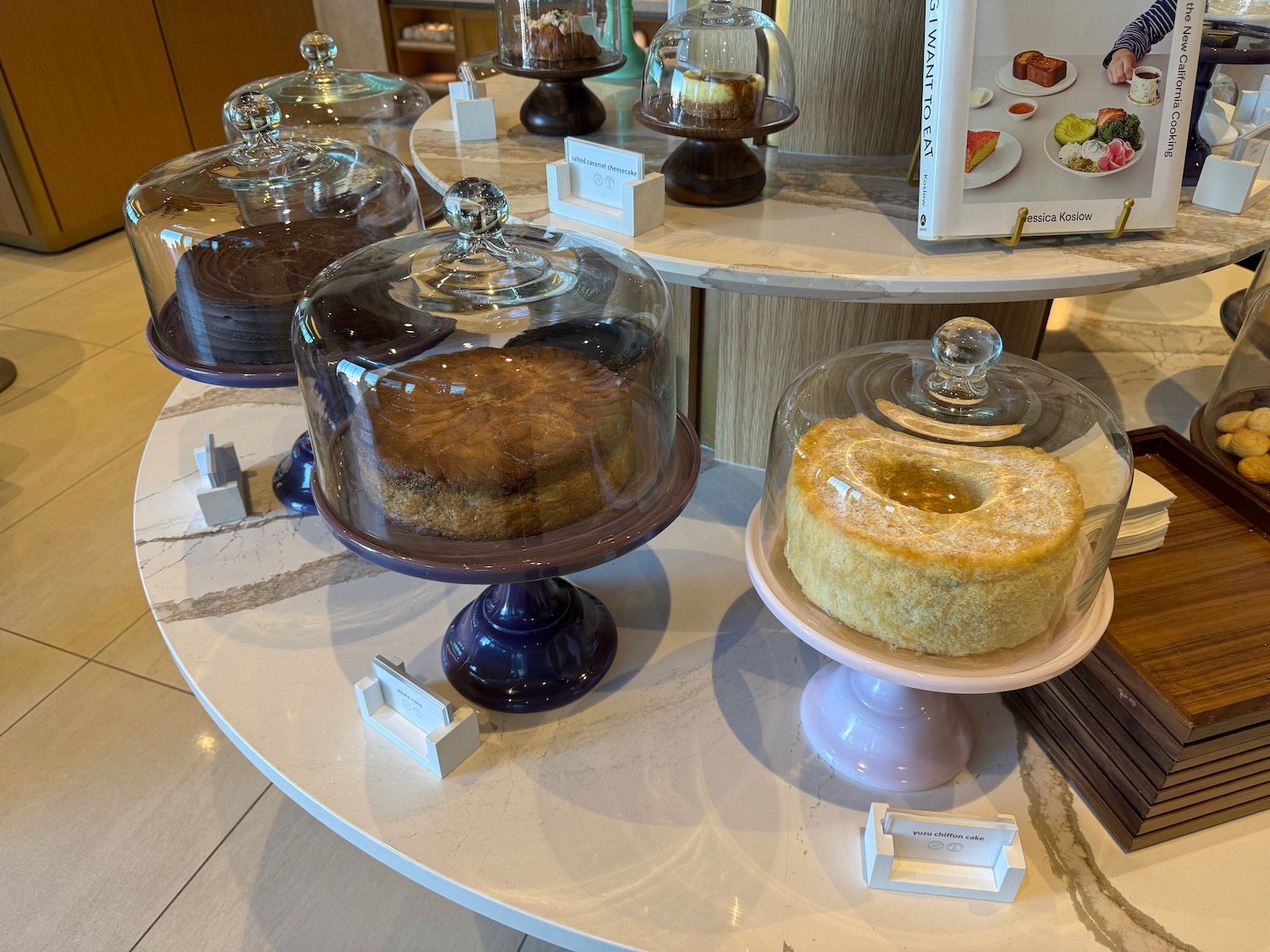 a group of cakes on a table