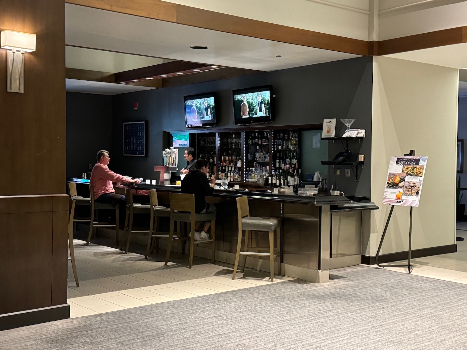 a man sitting at a bar