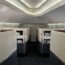 a plane with rows of seats