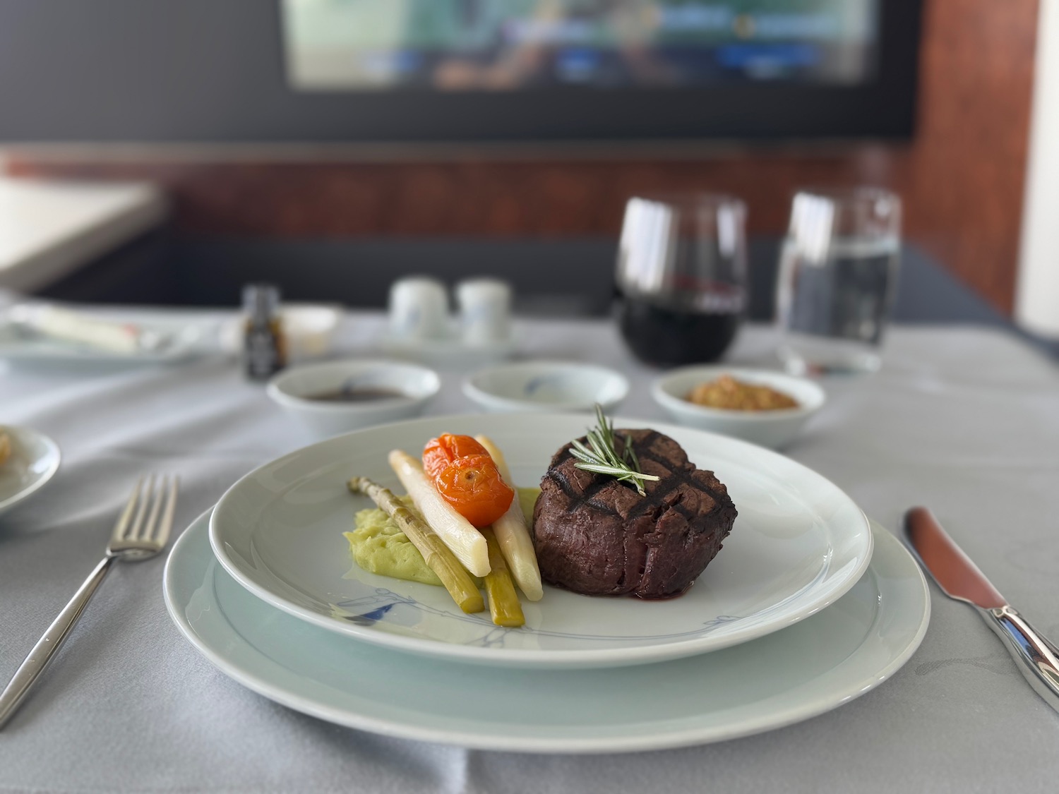 a plate of food on a table