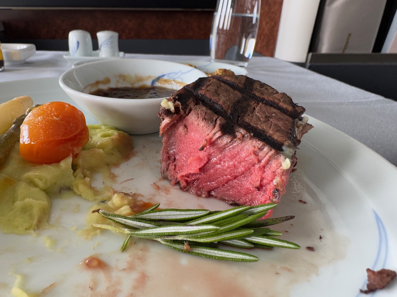 a plate of food on a table