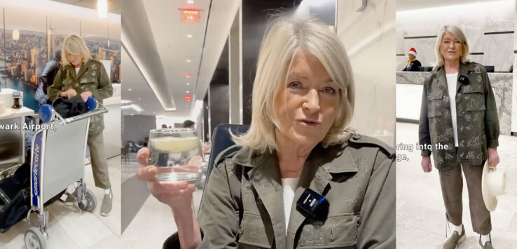 Martha Stewart United Airlines