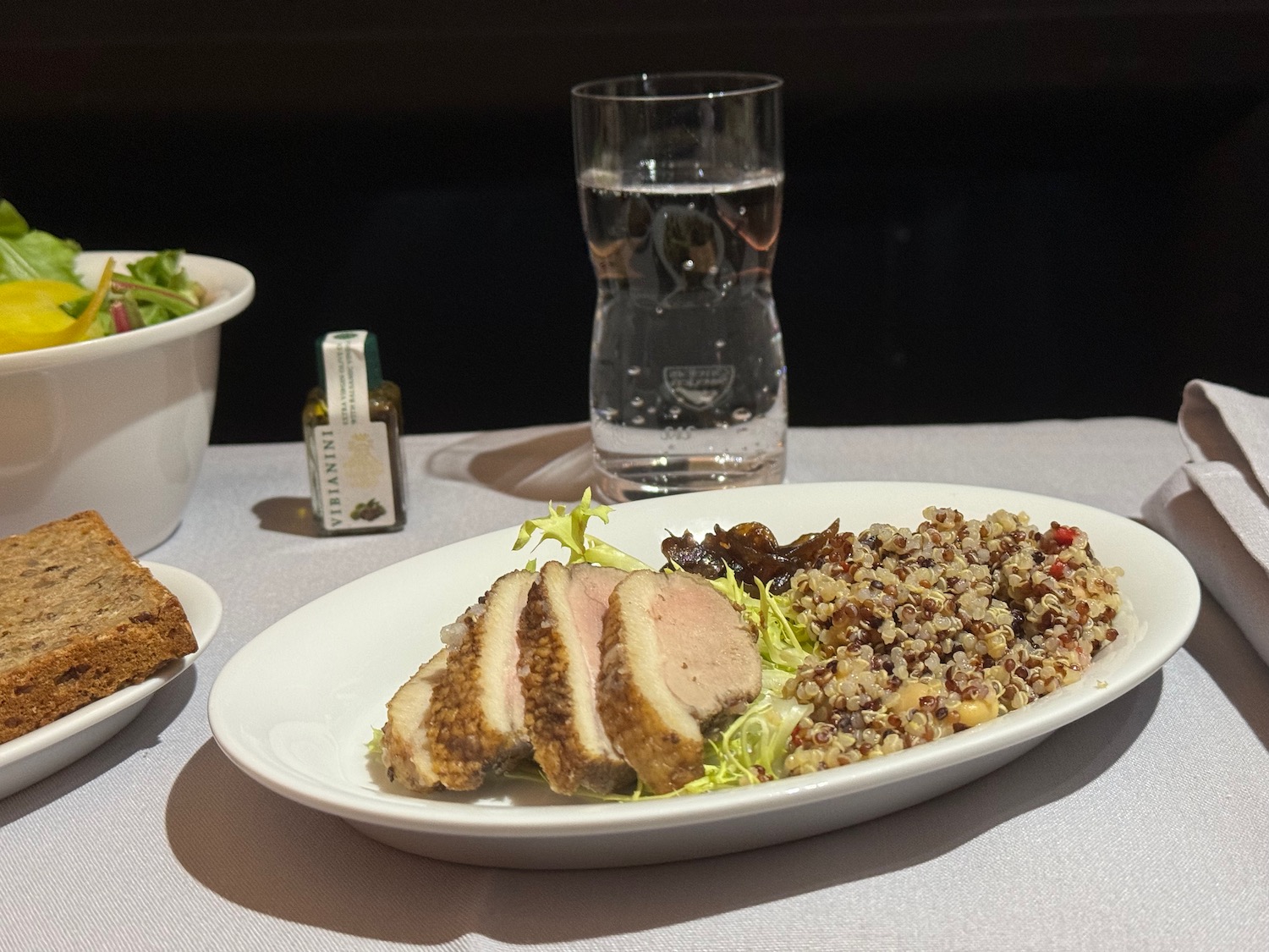 a plate of food on a table