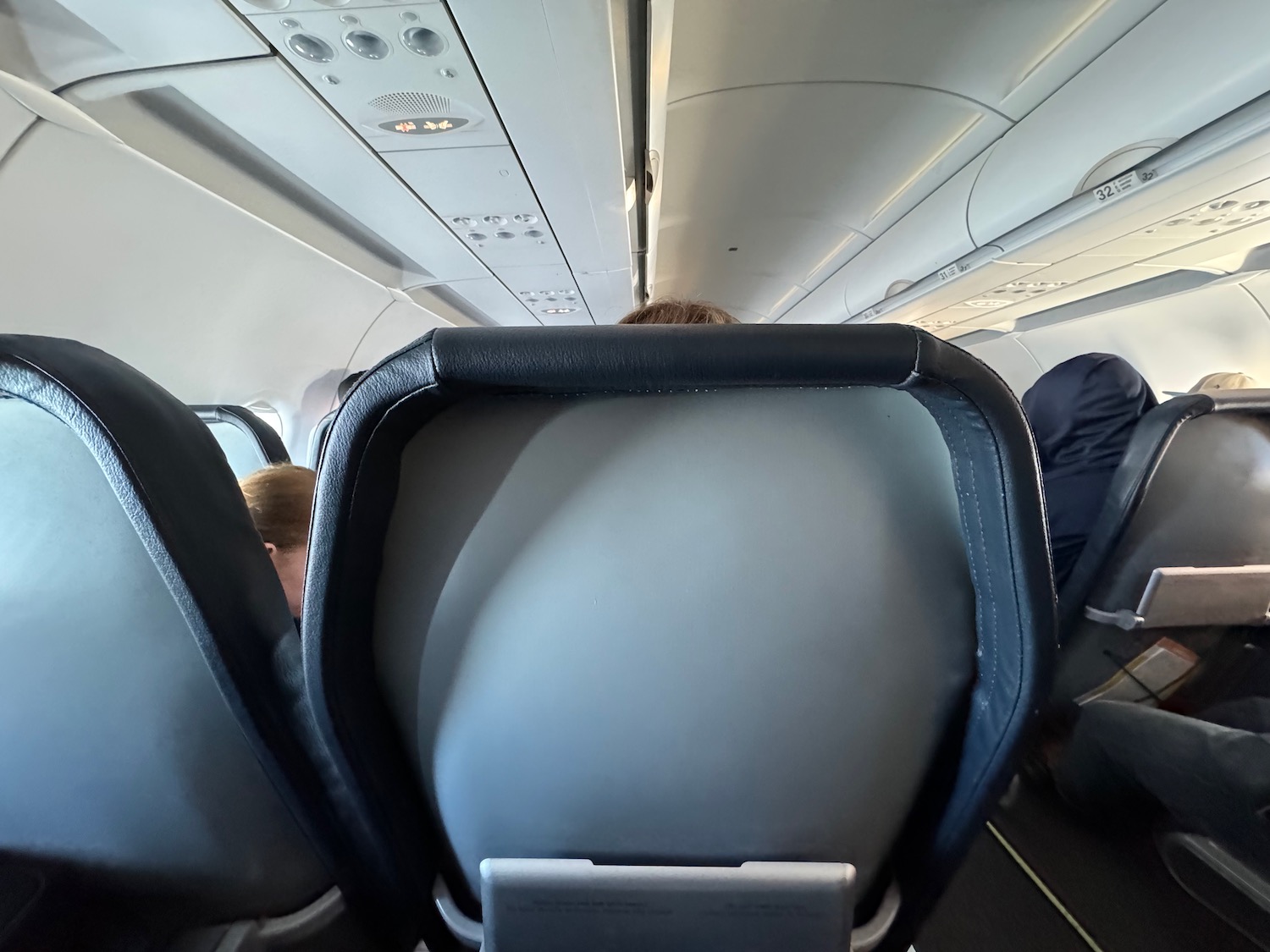 a seat on an airplane