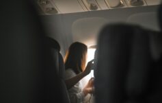 Woman Steals Window Seat