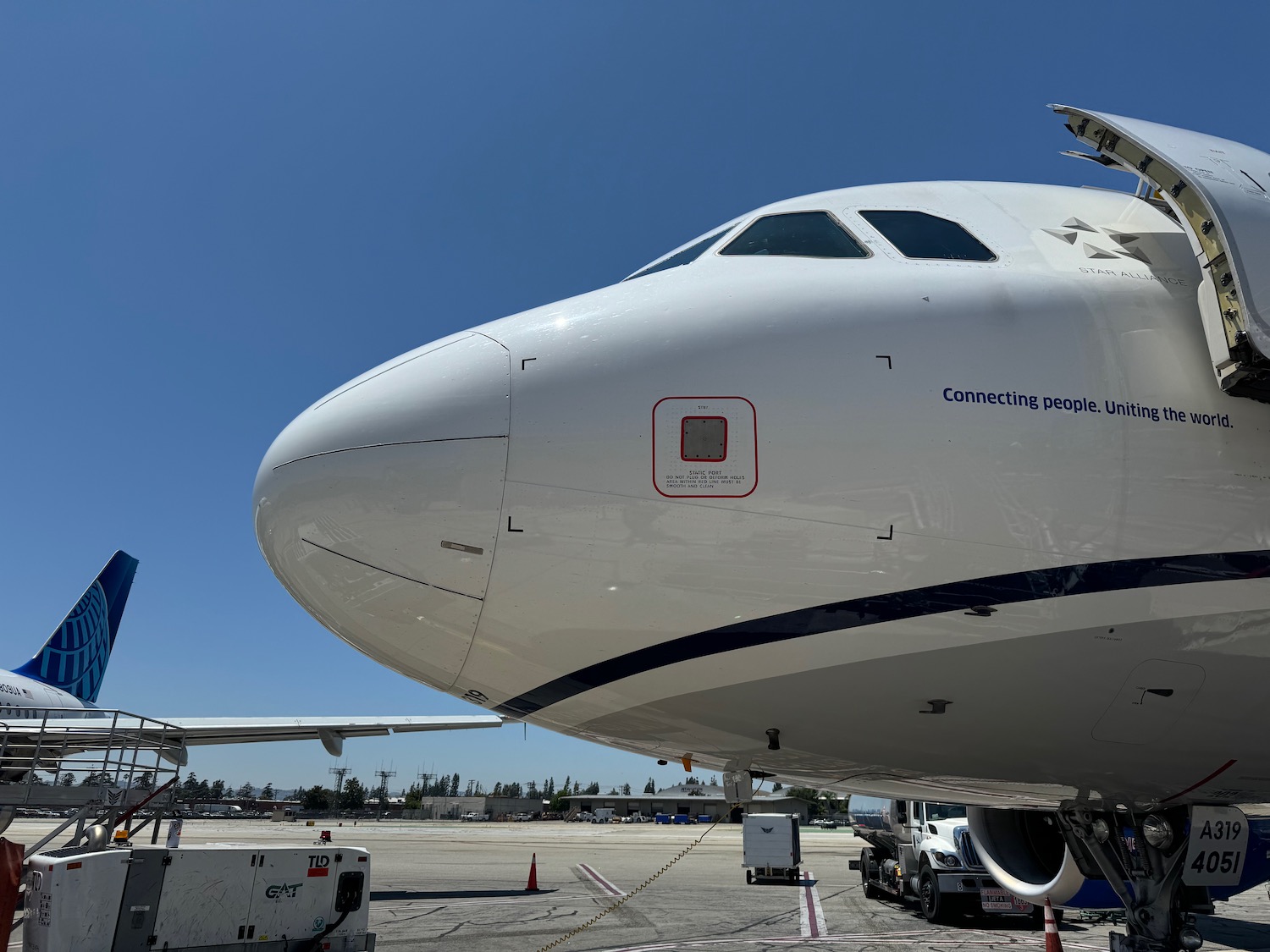 a close up of a plane