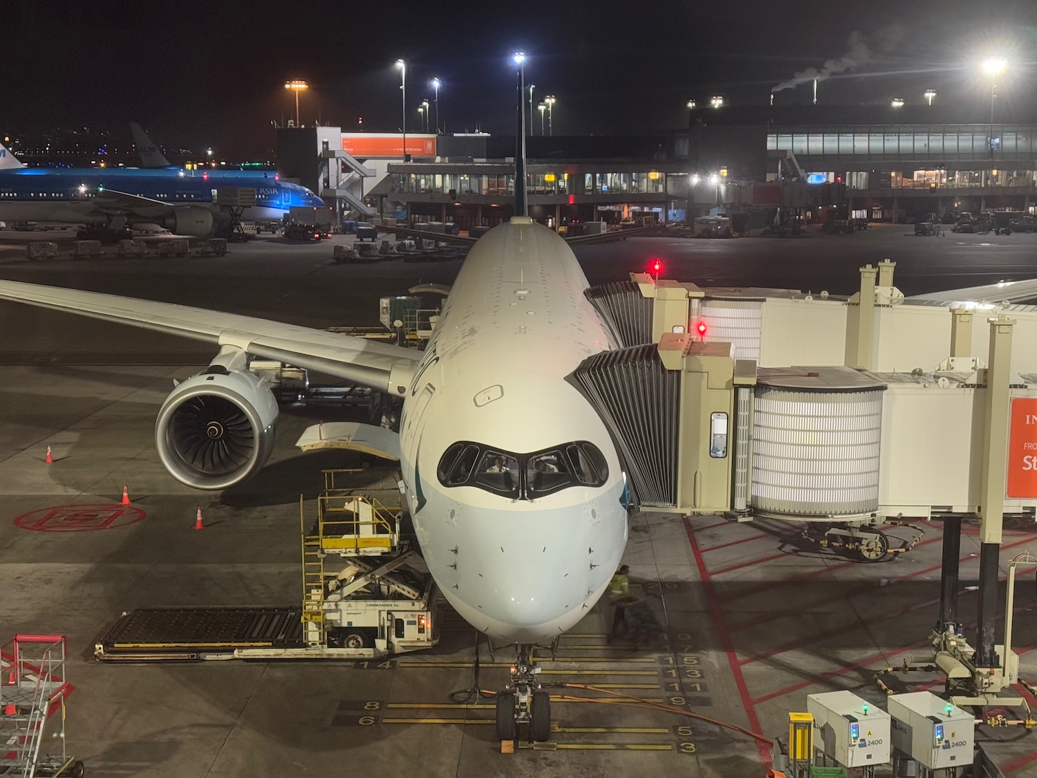 an airplane at an airport