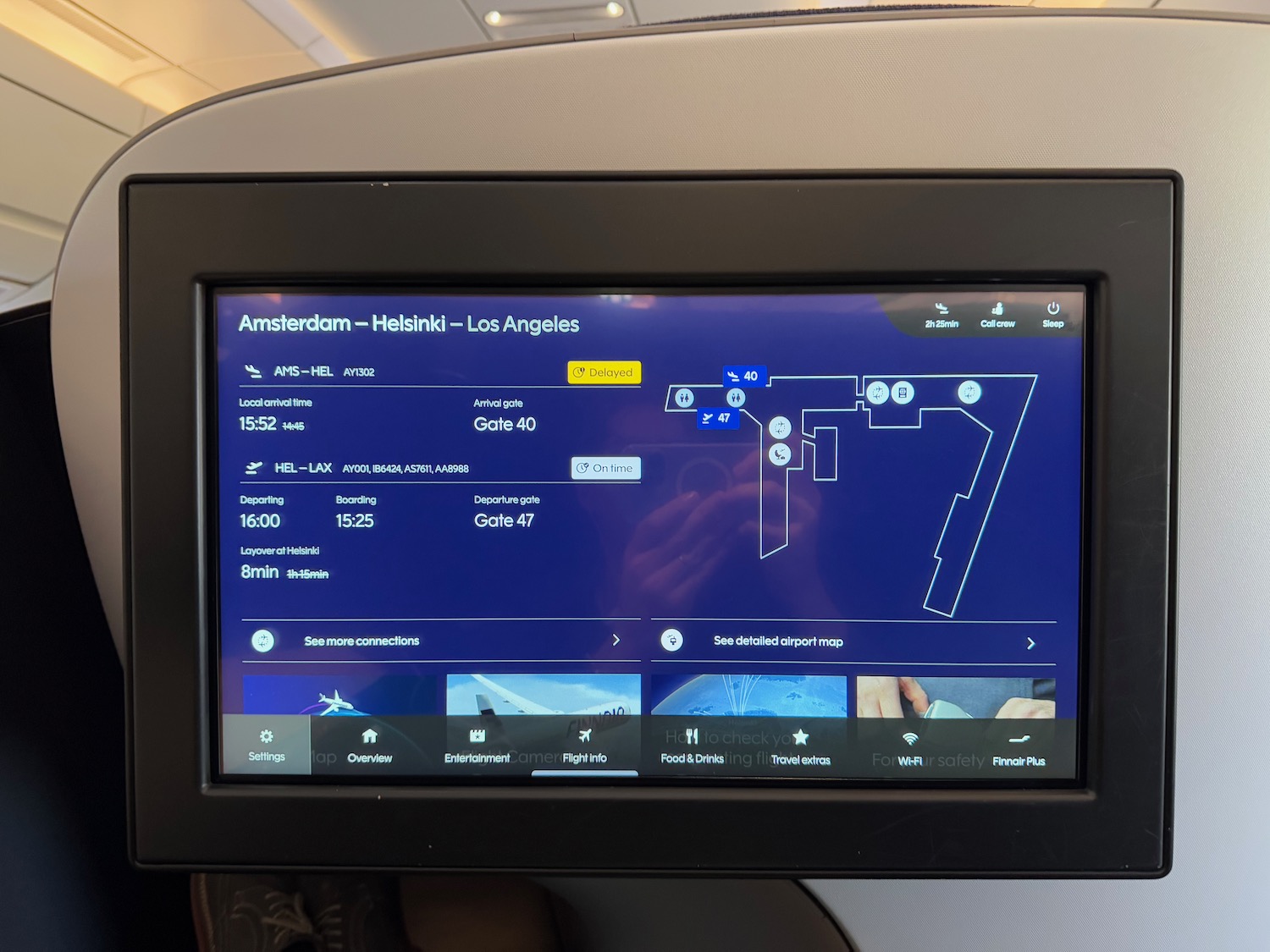 a screen on a plane