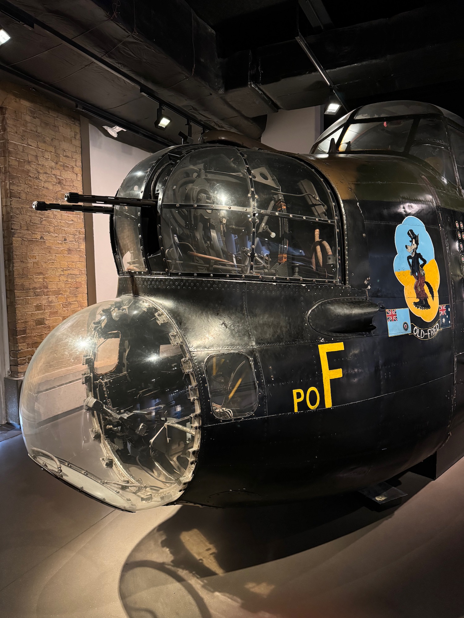 a military helicopter in a museum