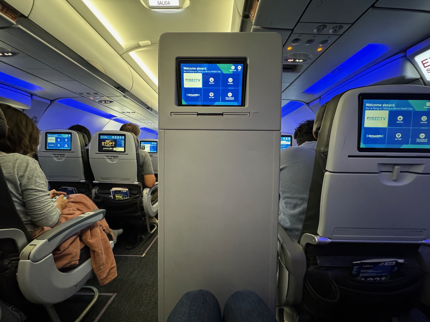 a screen on a plane