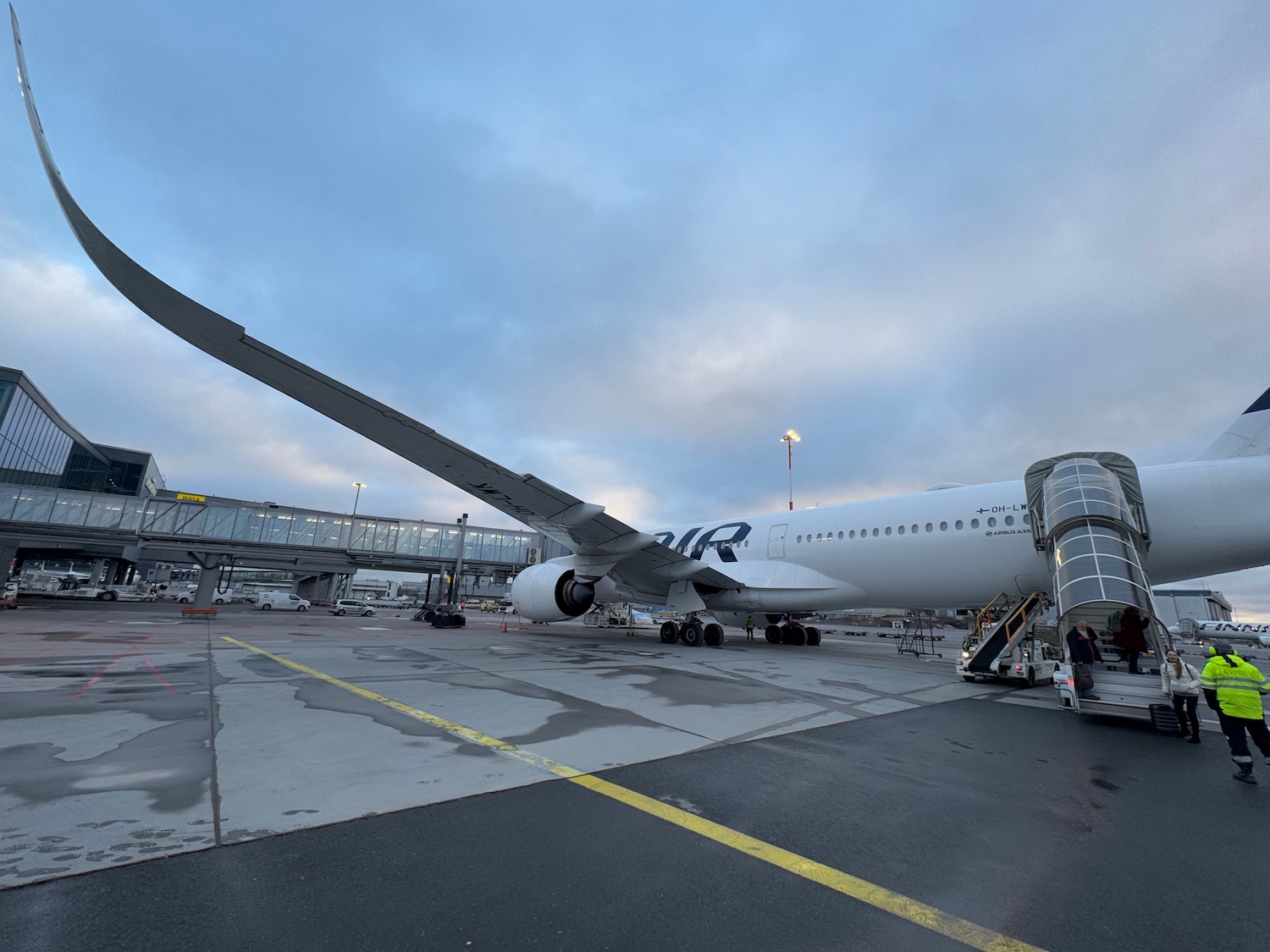 an airplane on a runway