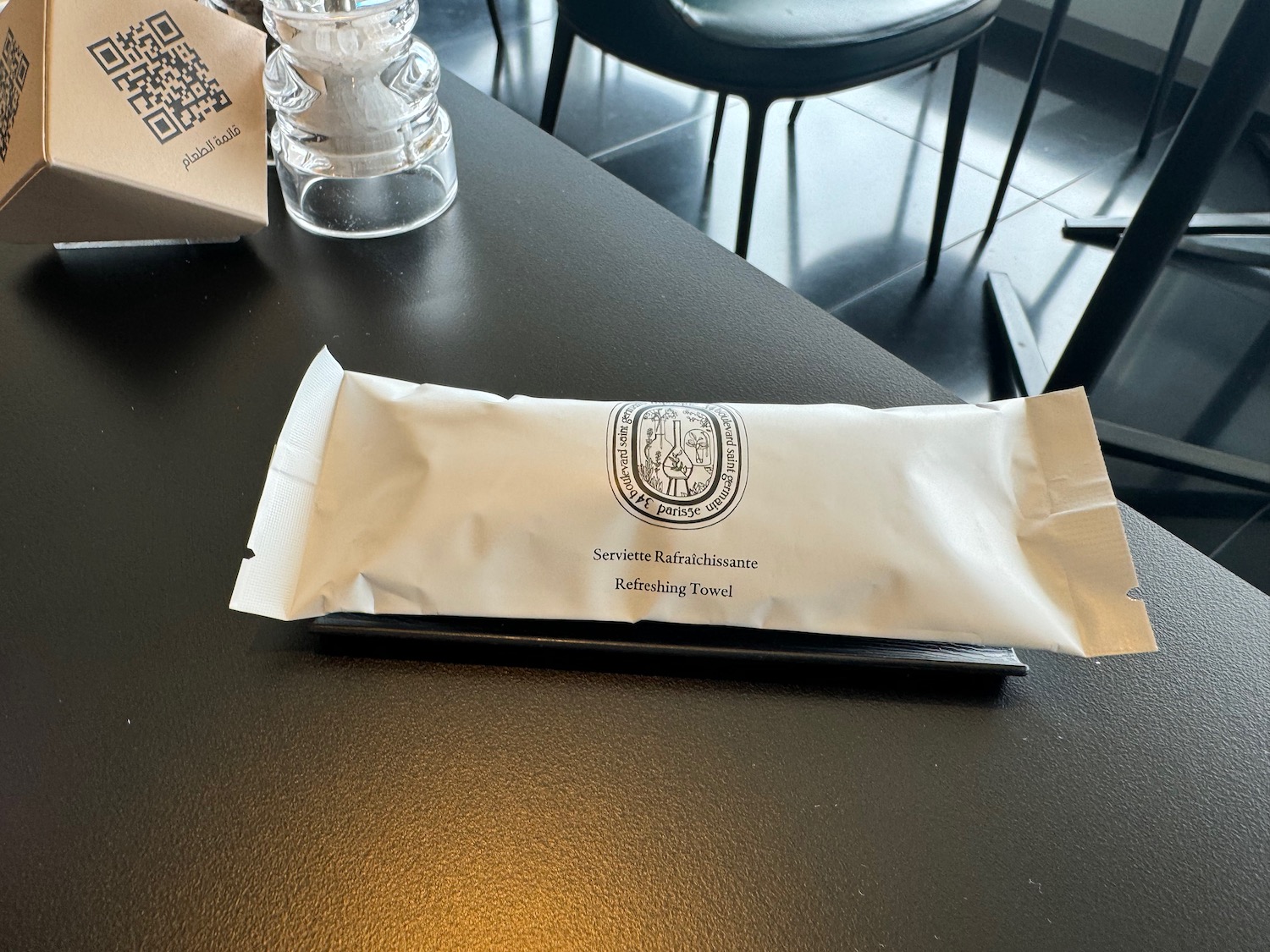 a white package on a table