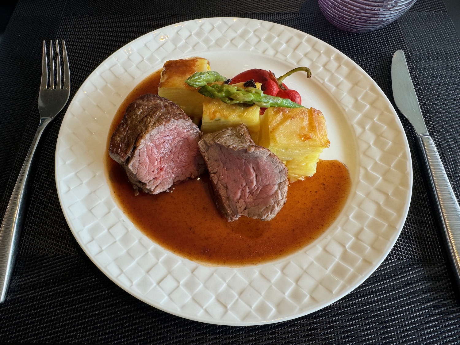 a plate of food on a table