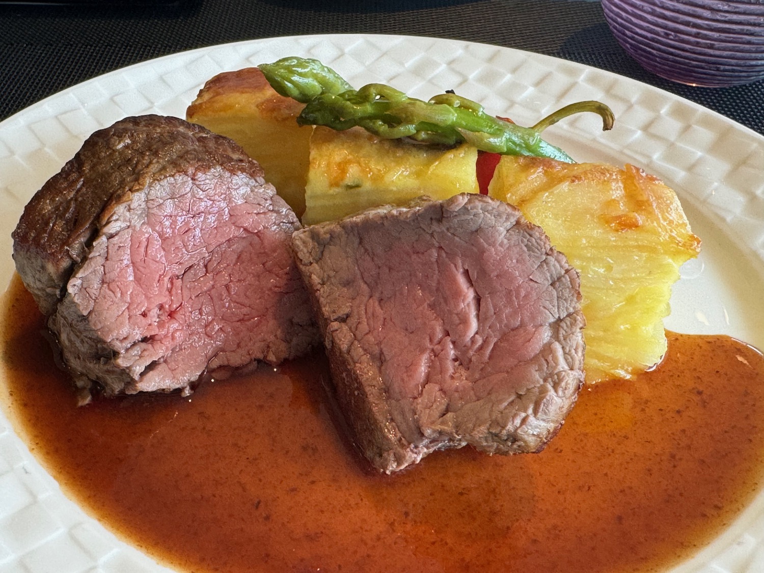 a plate of food on a table