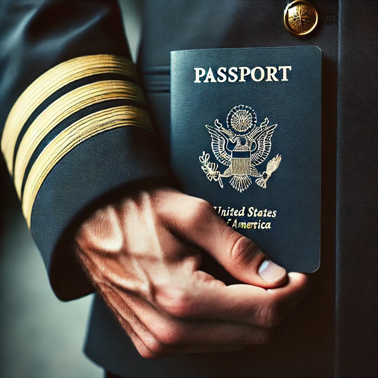 a person holding a passport