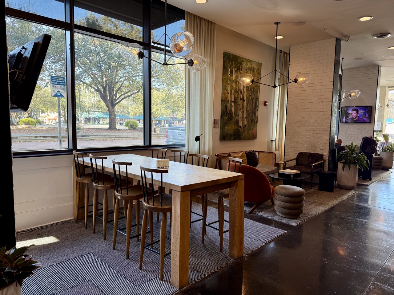 andaz savannah lobby high top seating