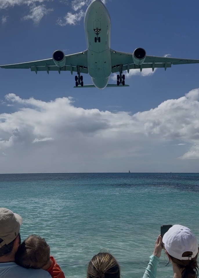 maho beach air france 446 landing at st maarten