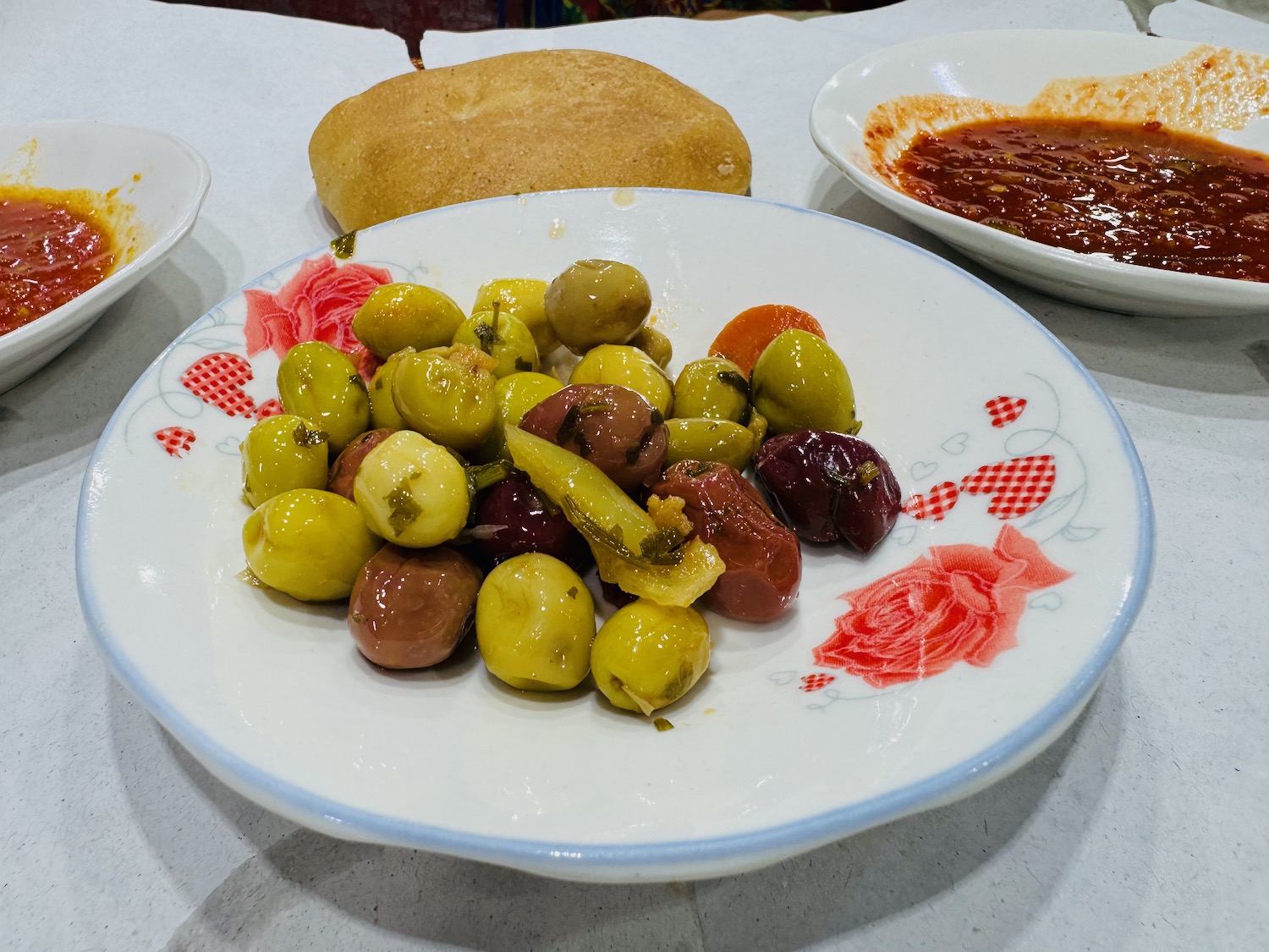 a plate of food on a table