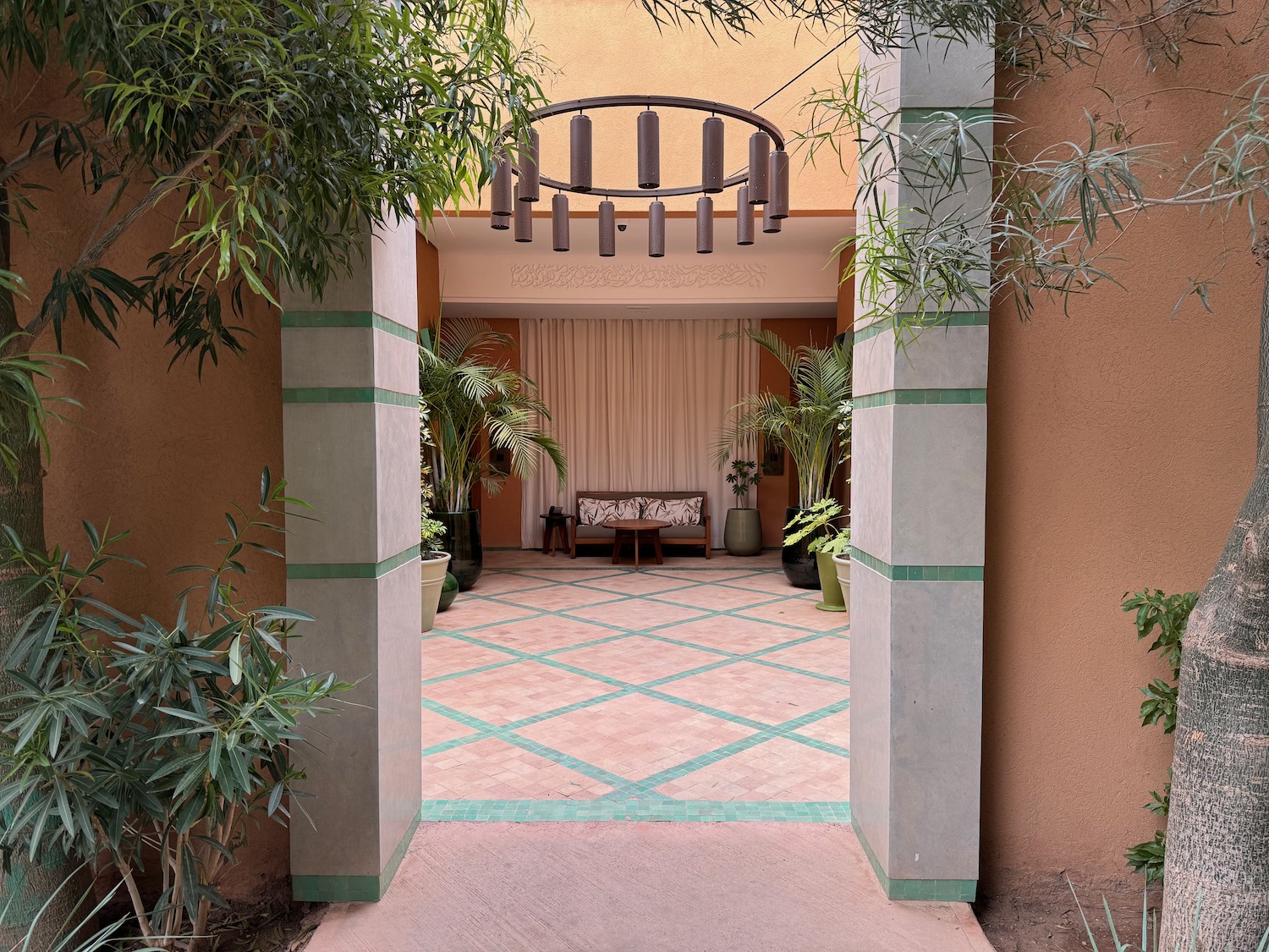 a entrance to a building