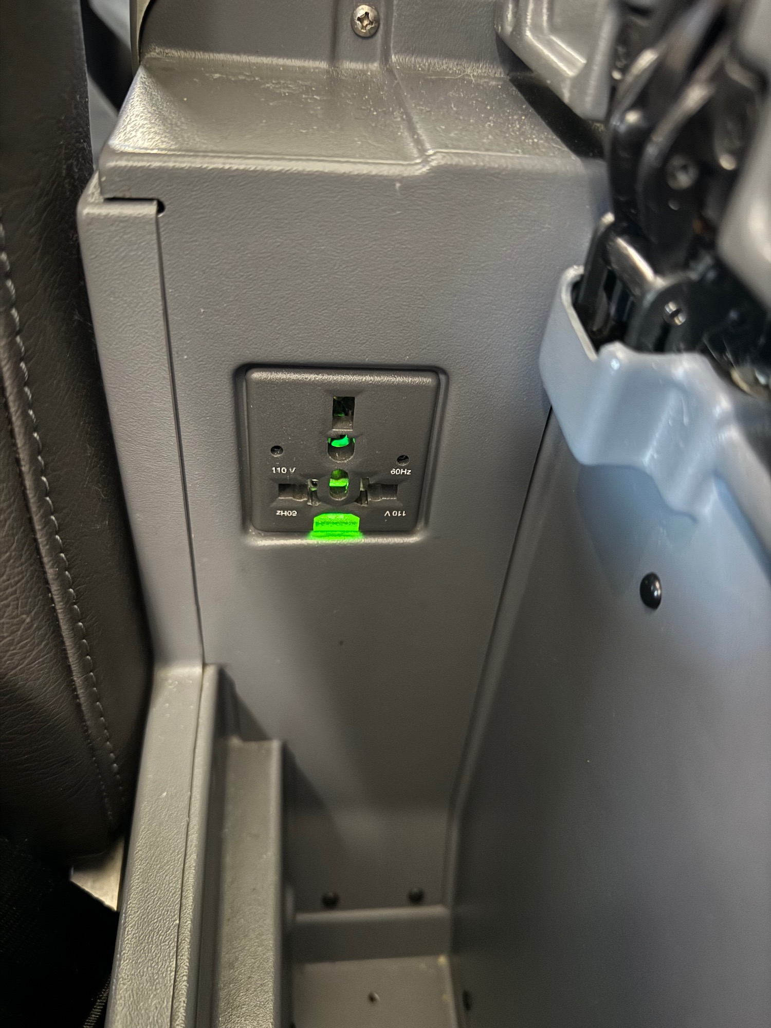 a power outlet in a vehicle
